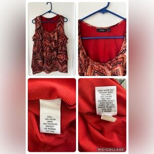 Bundle of 3 Ladies Plus Size XL 1XL Shirts Blouses Multicolor EUC Sleeveless